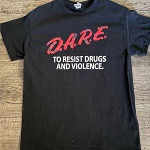 Vintage Black D.A.R.E. Short Sleeve Tee
